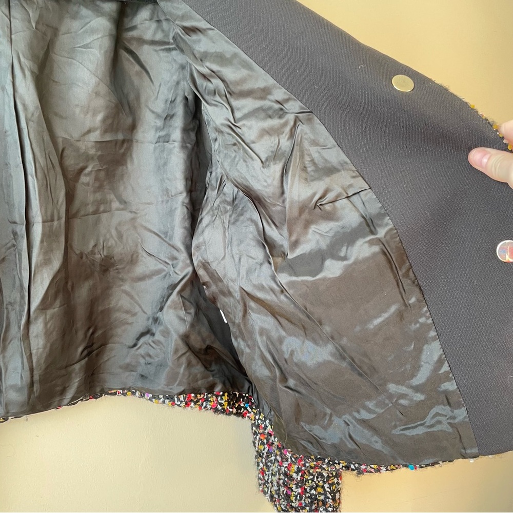 Escada Wool Blend Multi-Color Button Down Jacket … - image 7